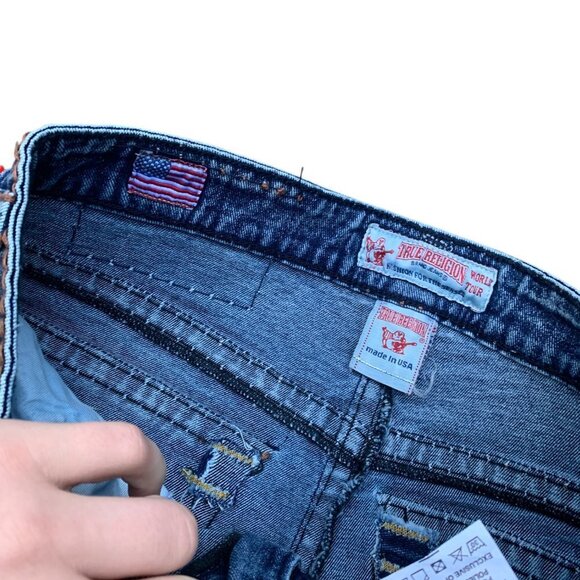 BNWT Vintage Embroidered True Religion Jeans Size 30 Relaxed Straight - Picture 8 of 9